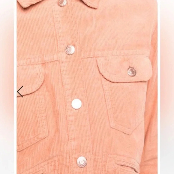 Isabel Marant Etoile Corduroy Orange Jean Jacket Size 34 US 2 B10 - Picture 4 of 10